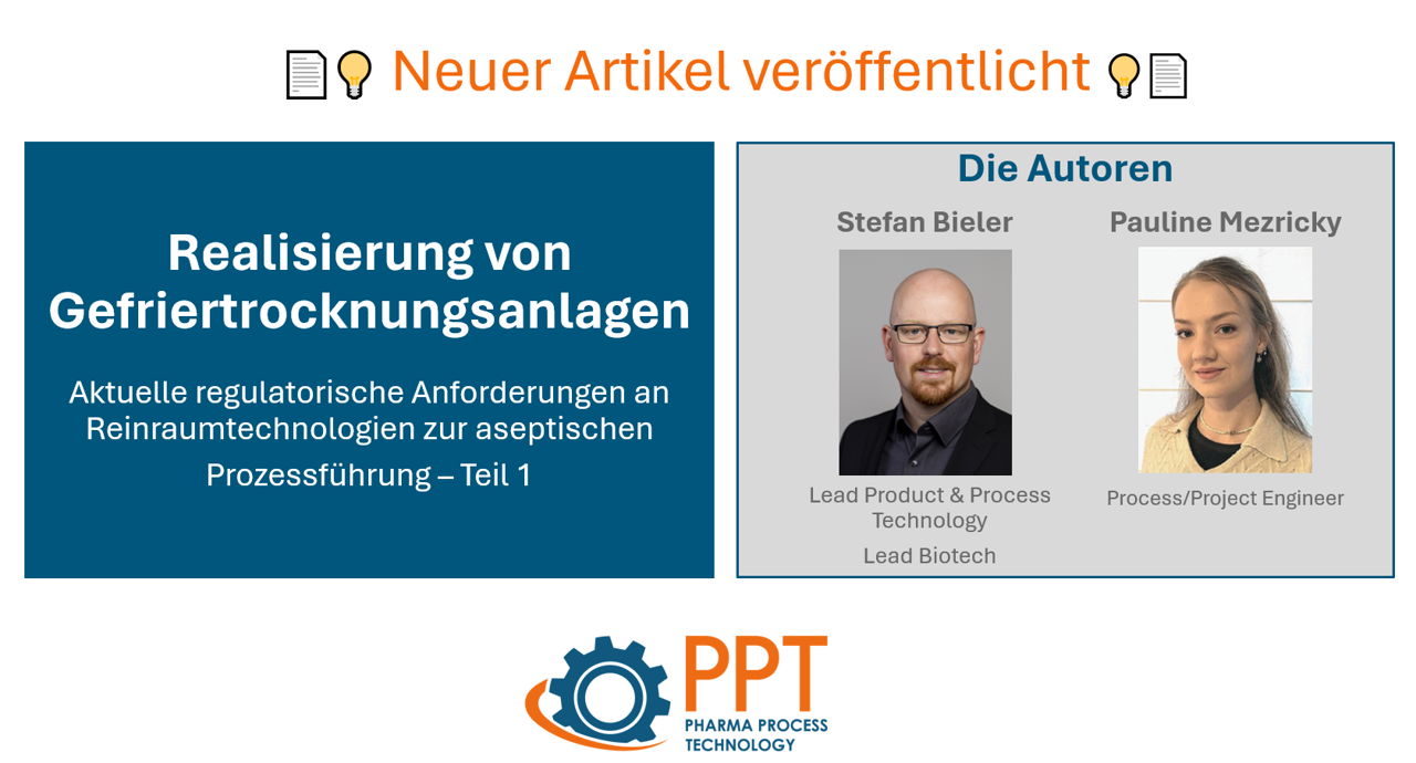 Neuer Artikel veröffentlicht: Aktuelle regulatorische Anforderungen an Reinraumtechnologien