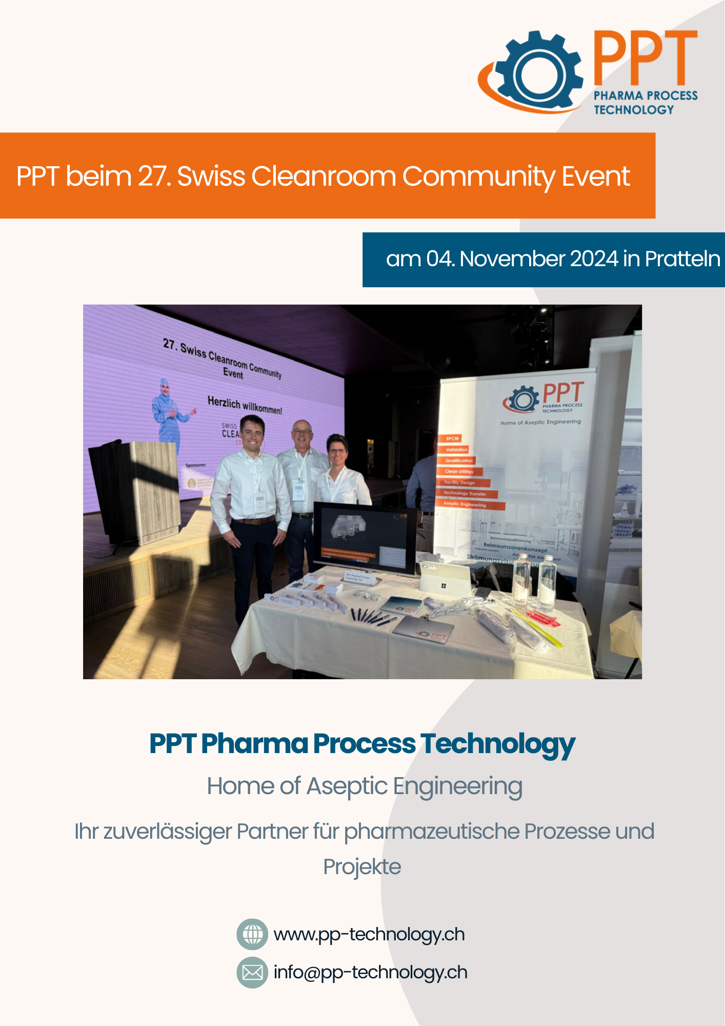 Vielen Dank für das Swiss Cleanroom Community Event in Pratteln!