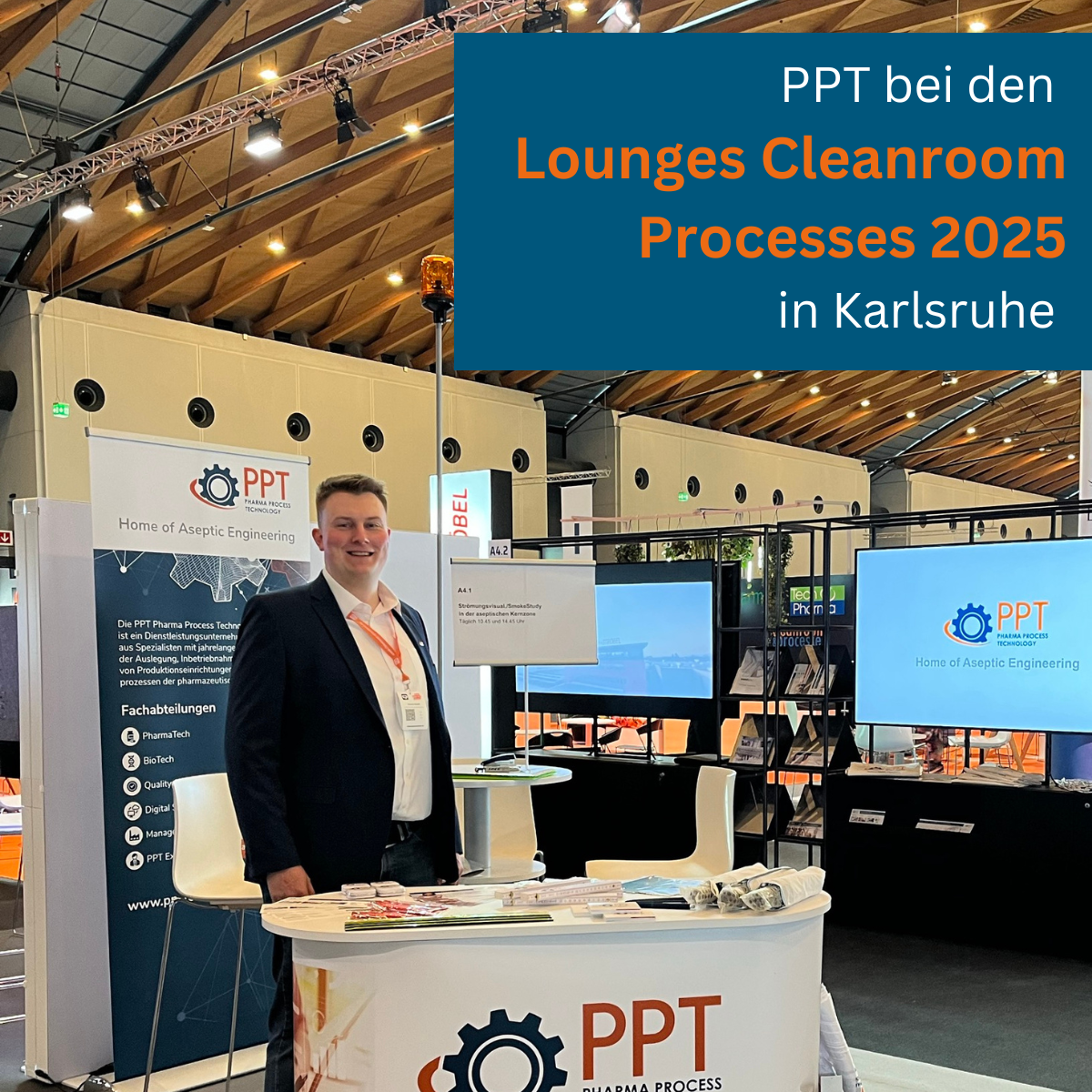 Tag 1 bei den Lounges Cleanroom Processes in Karlsruhe
